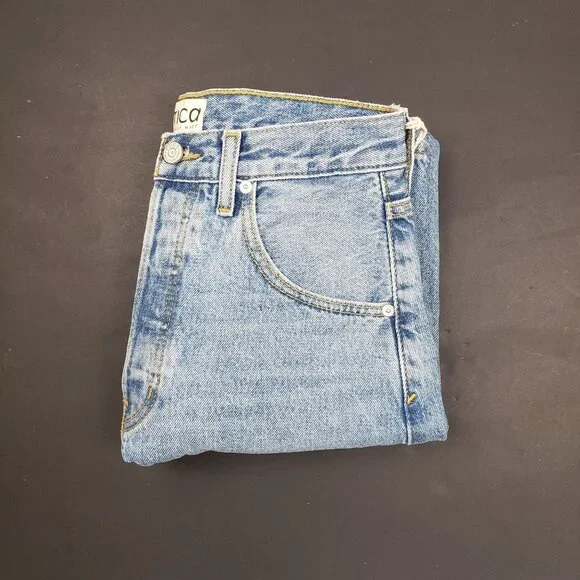 Etica Denim Cassel Ultra High Barrel Jeans Women Size 26 Atwood Wash 100% Cotton - Picture 16 of 16